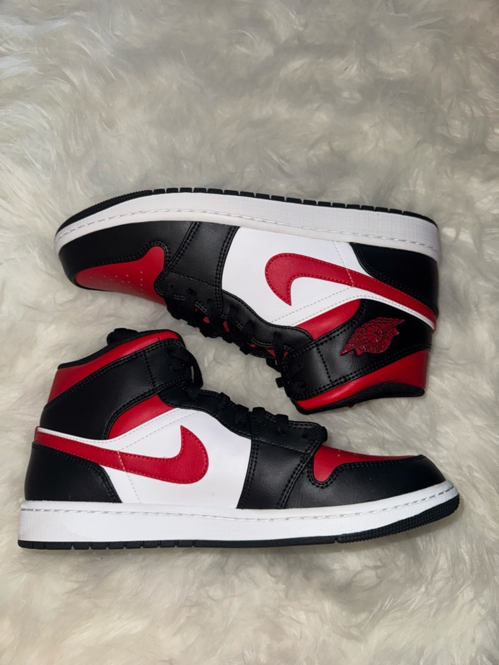 Jordan Sneakers in Red, Black, White